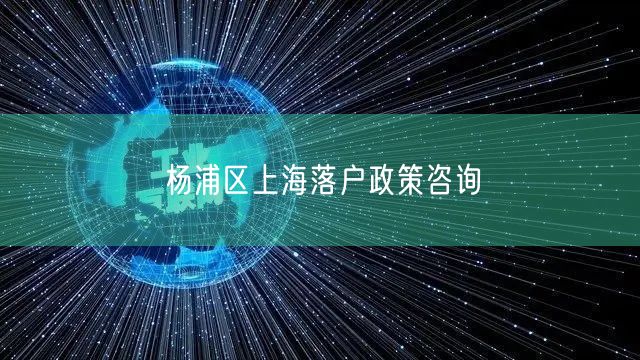 杨浦区上海落户政策咨询