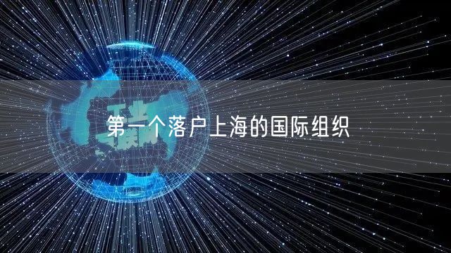 第一个落户上海的国际组织