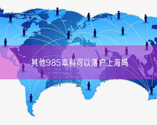 其他985本科可以落户上海吗