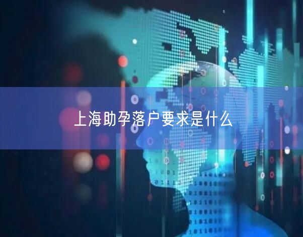 上海助孕落户要求是什么