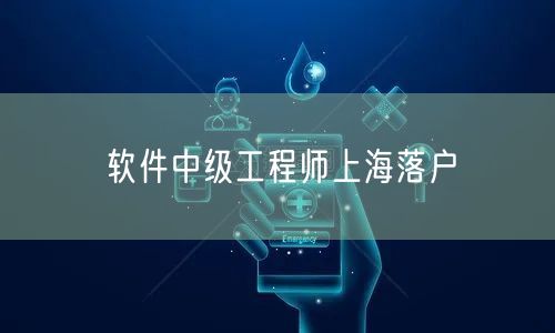 软件中级工程师上海落户