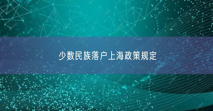 少数民族落户上海政策规定