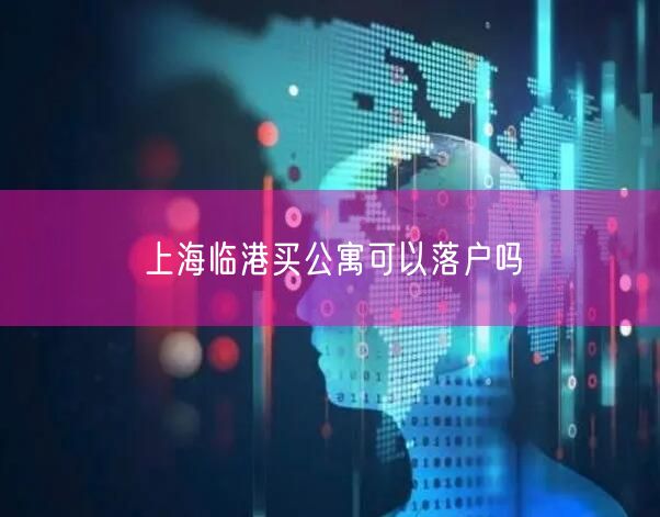 上海临港买公寓可以落户吗