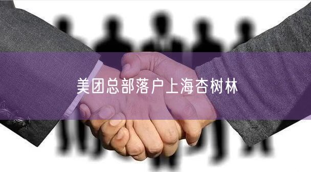 美团总部落户上海杏树林