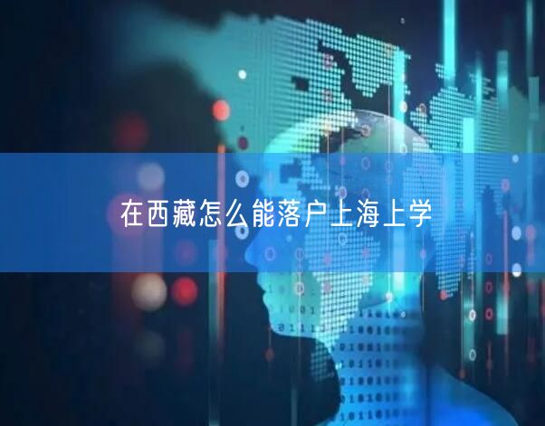 在西藏怎么能落户上海上学