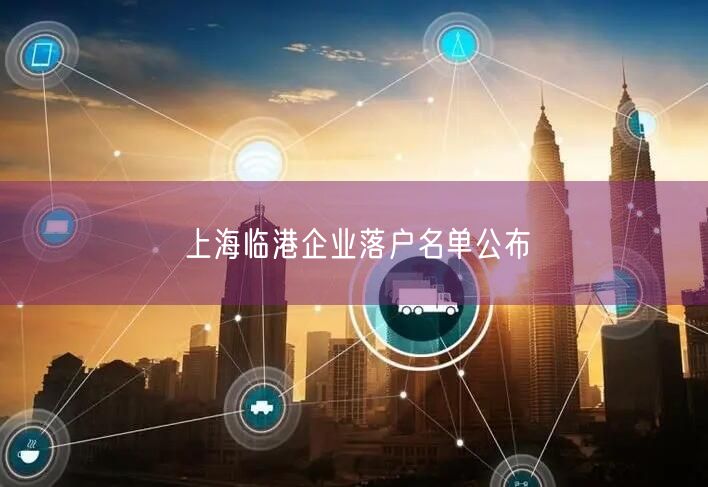 上海临港企业落户名单公布