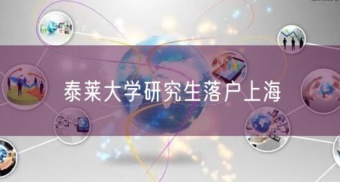 泰莱大学研究生落户上海