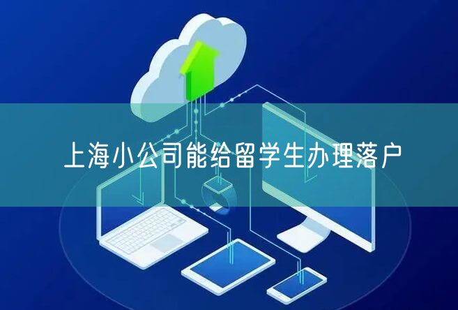 上海小公司能给留学生办理落户