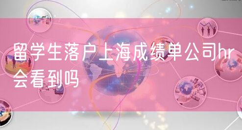 留学生落户上海成绩单公司hr会看到吗