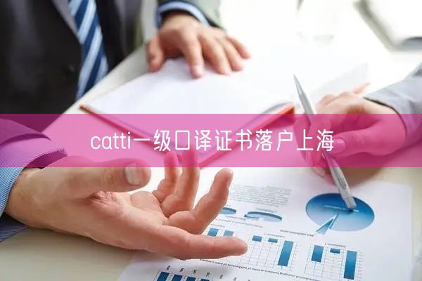 catti一级口译证书落户上海