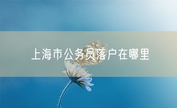 上海市公务员落户在哪里