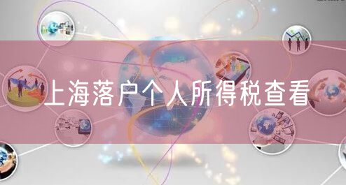 上海落户个人所得税查看