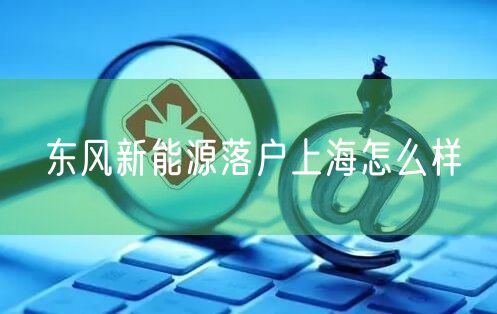 东风新能源落户上海怎么样