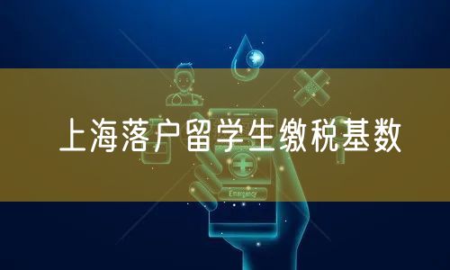 上海落户留学生缴税基数