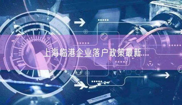 上海临港企业落户政策最新