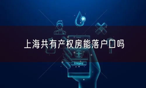 上海共有产权房能落户口吗