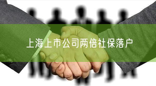 上海上市公司两倍社保落户