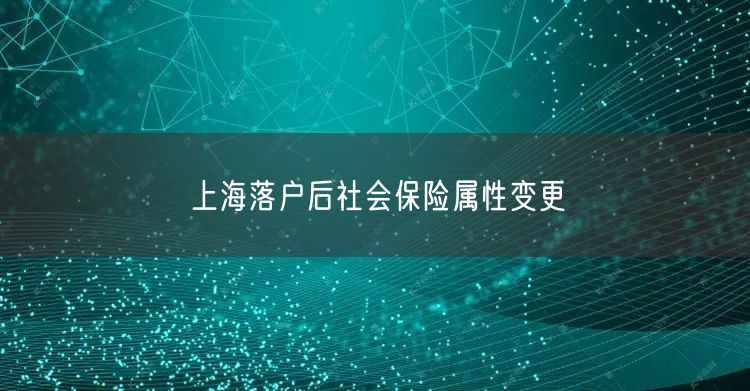 上海落户后社会保险属性变更