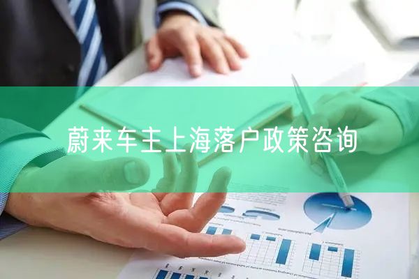 蔚来车主上海落户政策咨询