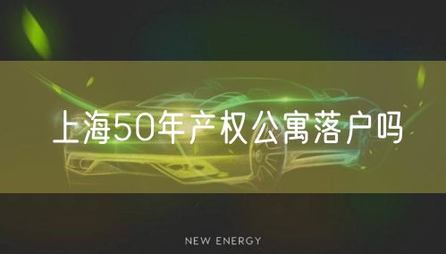 上海50年产权公寓落户吗