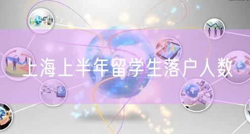 上海上半年留学生落户人数