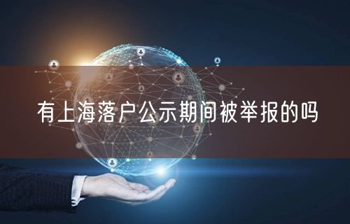 有上海落户公示期间被举报的吗