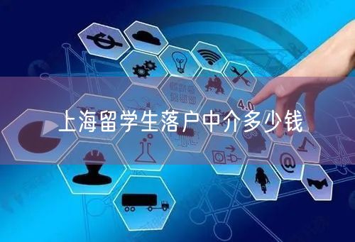 上海留学生落户中介多少钱