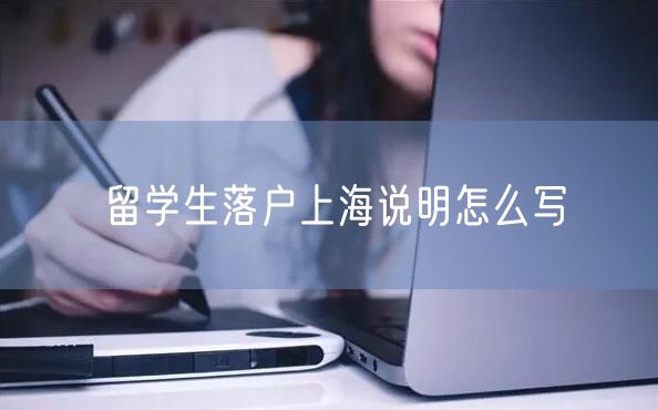 留学生落户上海说明怎么写