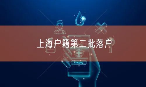 上海户籍第二批落户