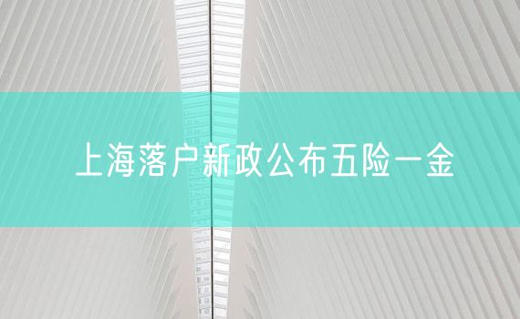 上海落户新政公布五险一金