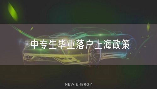 中专生毕业落户上海政策