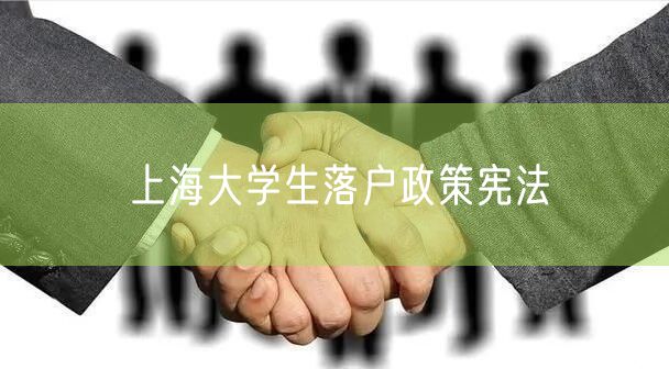 上海大学生落户政策宪法