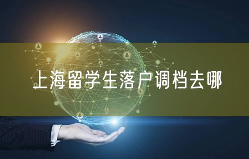 上海留学生落户调档去哪