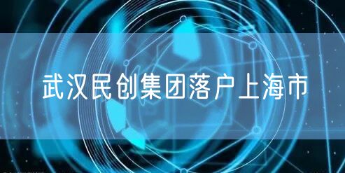 武汉民创集团落户上海市