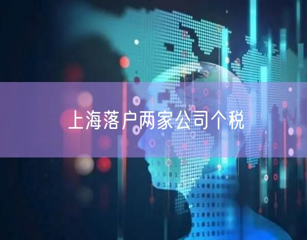 上海落户两家公司个税