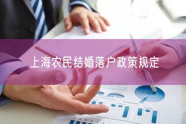 上海农民结婚落户政策规定