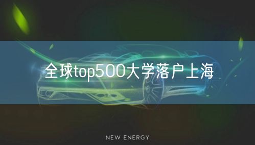 全球top500大学落户上海