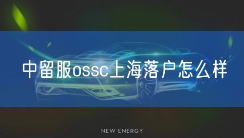 中留服ossc上海落户怎么样