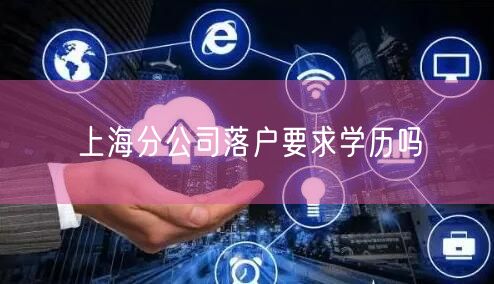 上海分公司落户要求学历吗