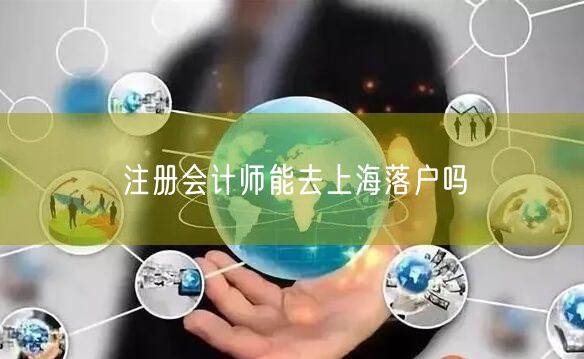 注册会计师能去上海落户吗