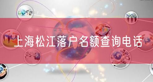 上海松江落户名额查询电话