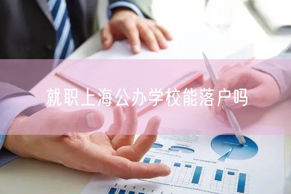 就职上海公办学校能落户吗