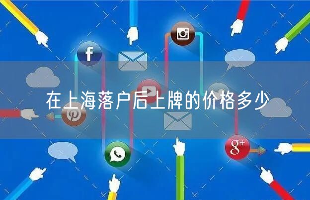 在上海落户后上牌的价格多少