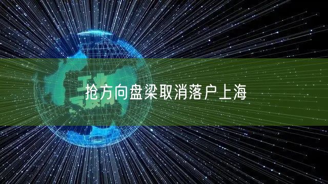 抢方向盘梁取消落户上海