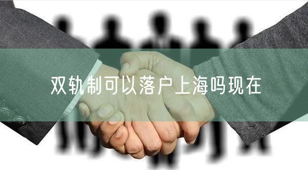 双轨制可以落户上海吗现在