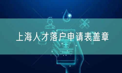 上海人才落户申请表盖章