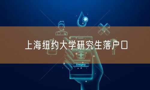 上海纽约大学研究生落户口