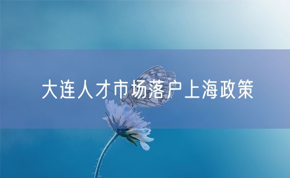 大连人才市场落户上海政策