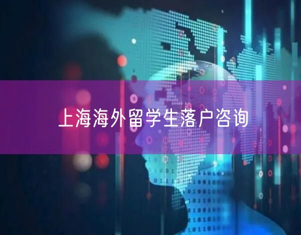 上海海外留学生落户咨询