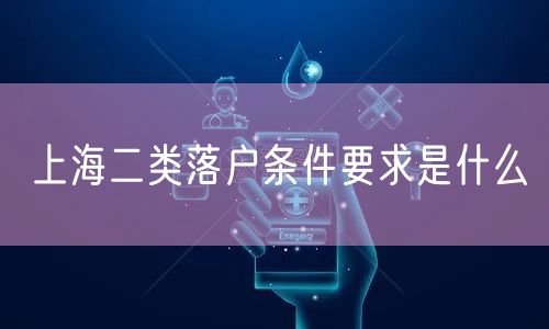 上海二类落户条件要求是什么